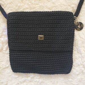 VINTAGE THE SAK Black Crossbody Purse.